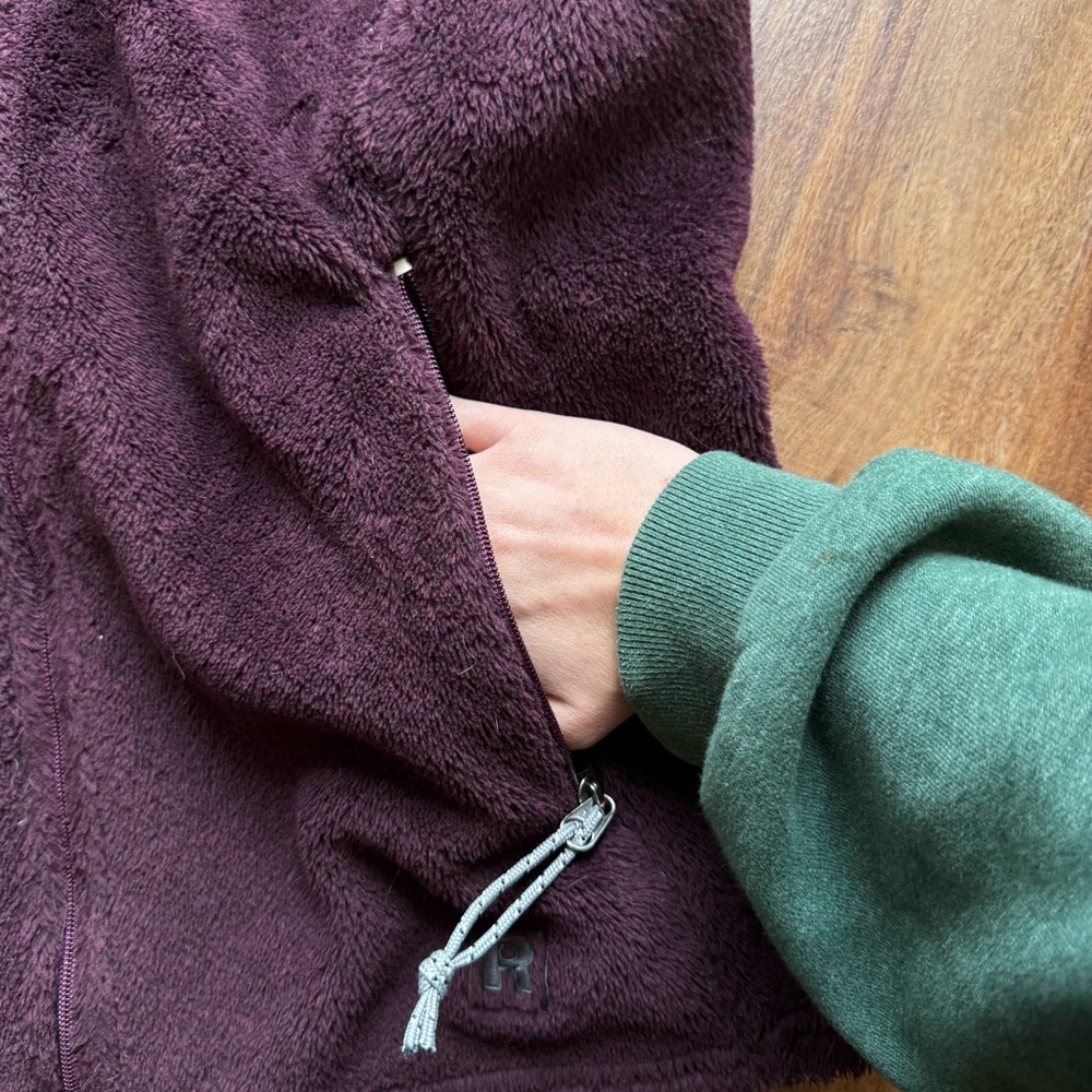 Patagonia R2 Fleece VTG Vest Burgundy Purple Full Zip Retro Gorpcore Outdoor - Picture 5 of 6